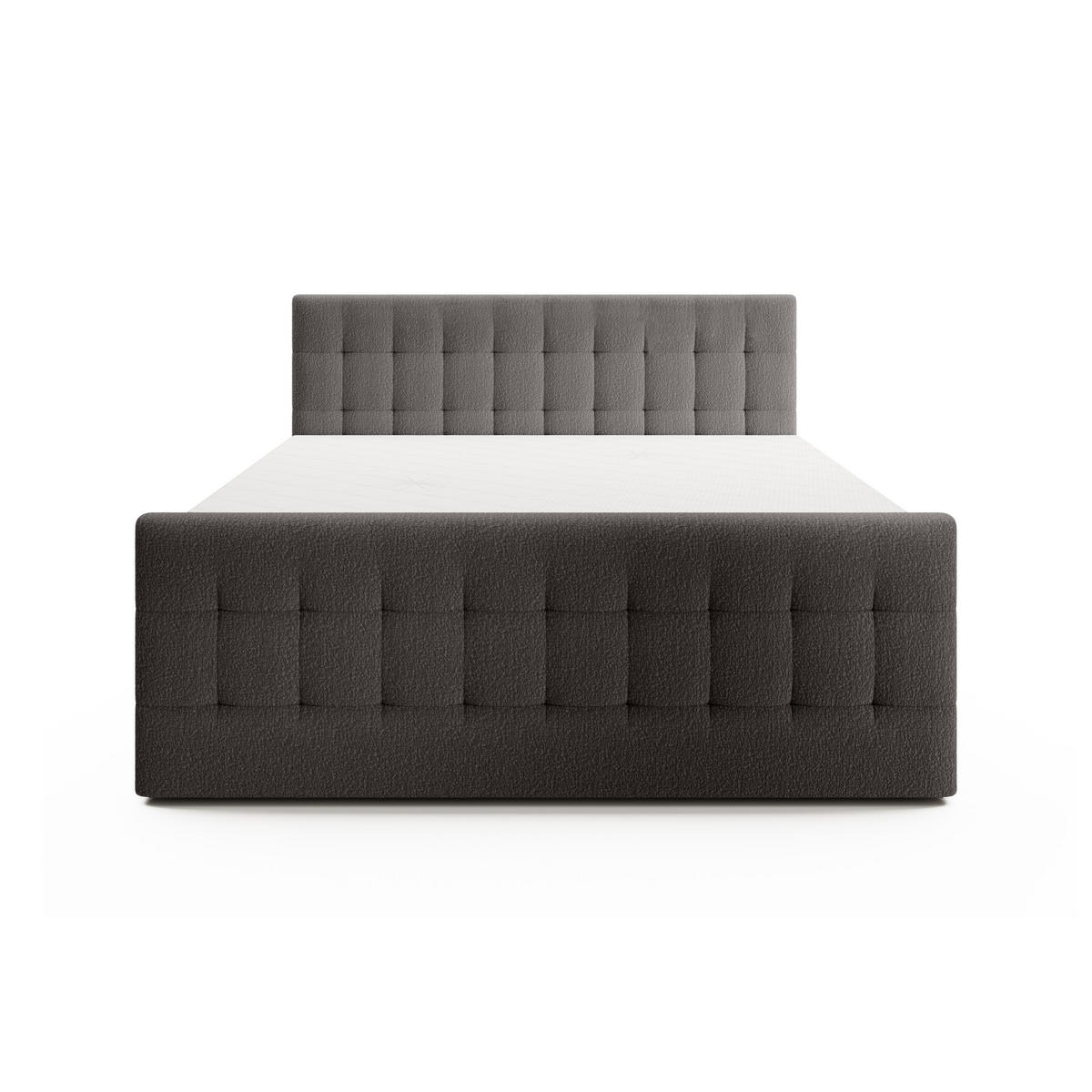 DOPPELBETT Yazo Royal 200x200 cm, Grau - Grau, Textil (200/200cm) - Fedve