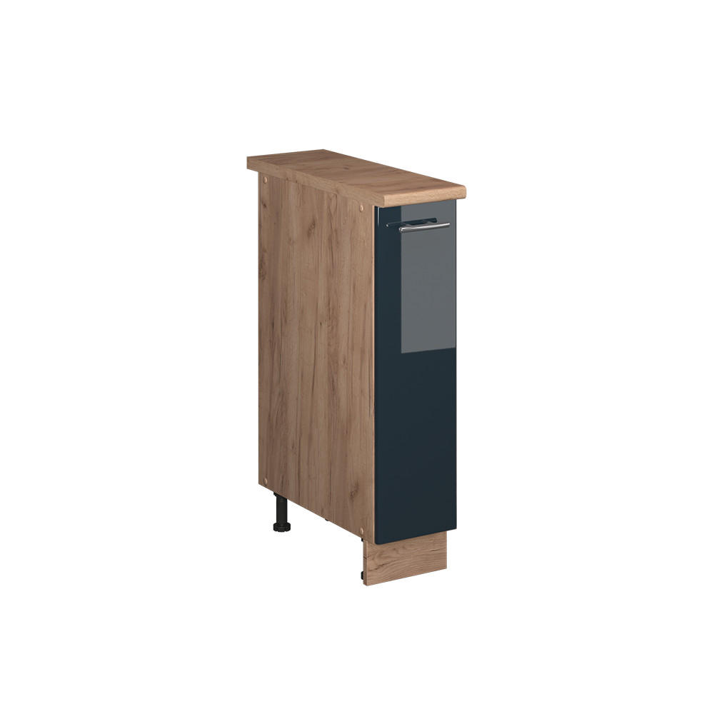 APOTEKARSK&Aring;P Fame-Line, M&ouml;rkbl&aring; h&ouml;gblank/Goldkraft ek, 20 cm, AP Oak M&ouml;rkbl&aring;, Ekf&auml;rgad 82/20/60 cm