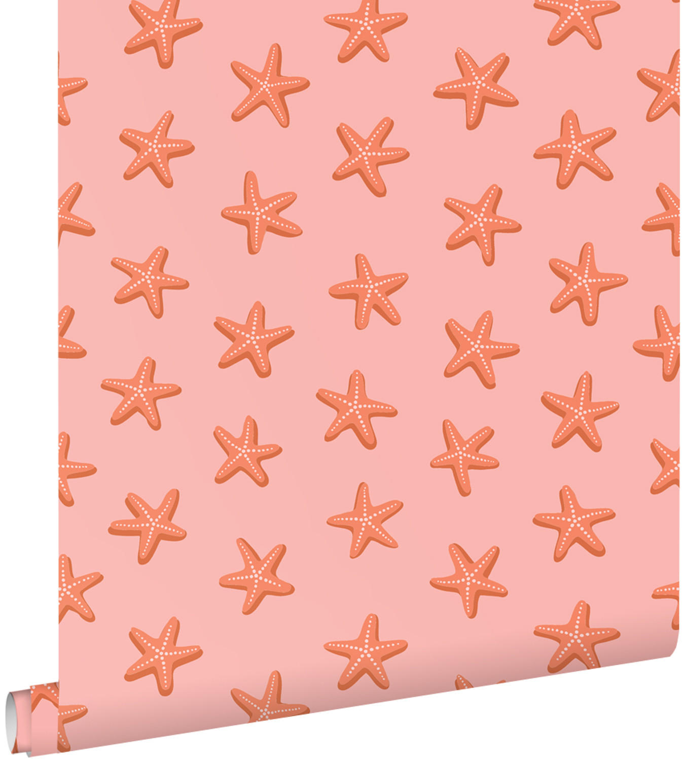 TAPETE Seesternen 50 x 900 cm - Pink, Papier (50/0.1cm) - ESTAhome