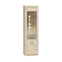 VITRINE – 55 cm – Castel – Sonoma Eiche – VT-001 - Sonoma Eiche, Holzwerkstoff (55/201/43cm) - hi-markt