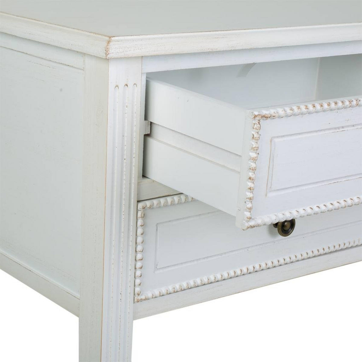 FLURTISCH aus weiß lackiertem Holz 120x36x92 - Weiß, Holz (36/120/92cm) - Wanderlust