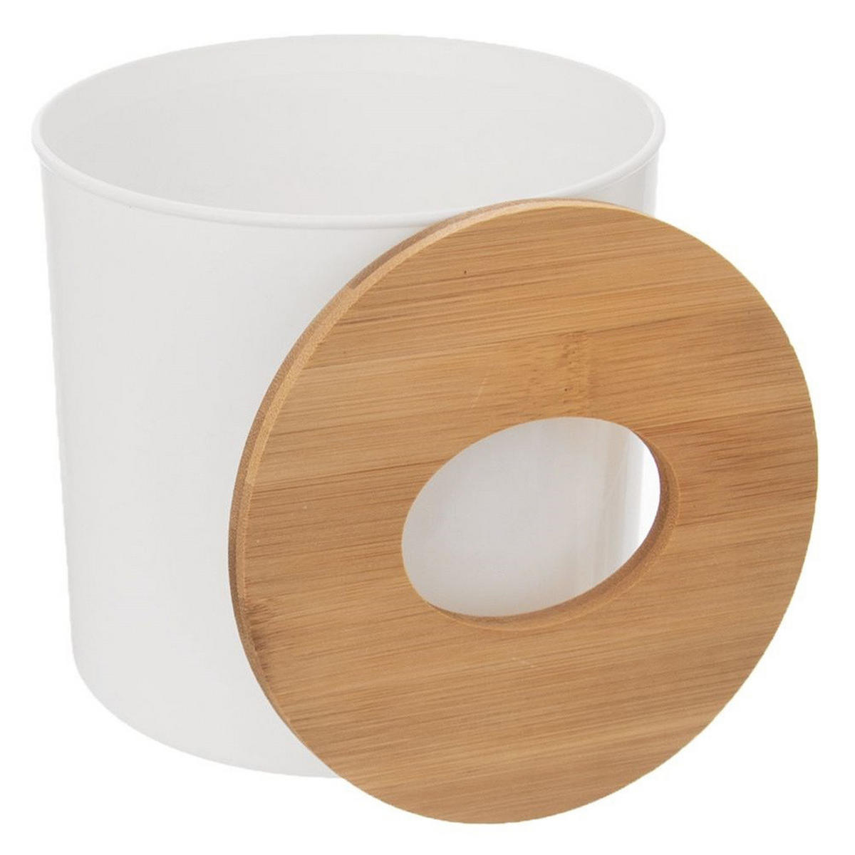 BADEZIMMER-ABFALLEIMER WHITNEY, Kunststoff, weiß, 1,5 l - Weiß, Kunststoff (12/18/12cm) - Orion 