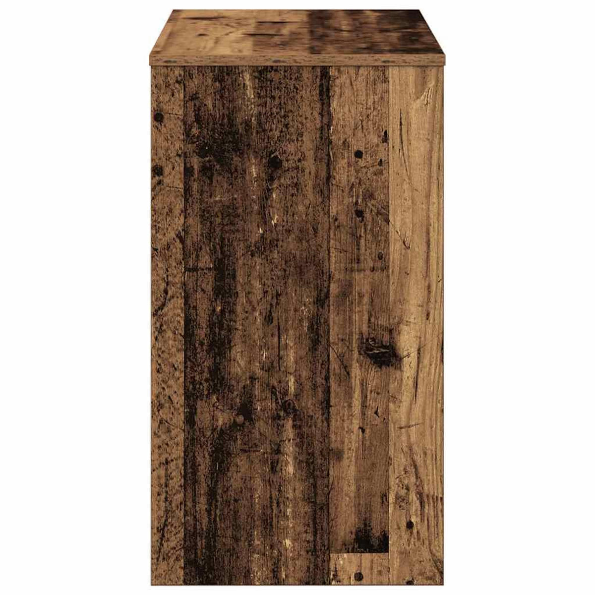 SCHREIBTISCH 90/40/72 cm aus Holzwerkstoff Altholz-Optik Dekor - Graubraun, Holz (40/90/72cm) - vidaXL