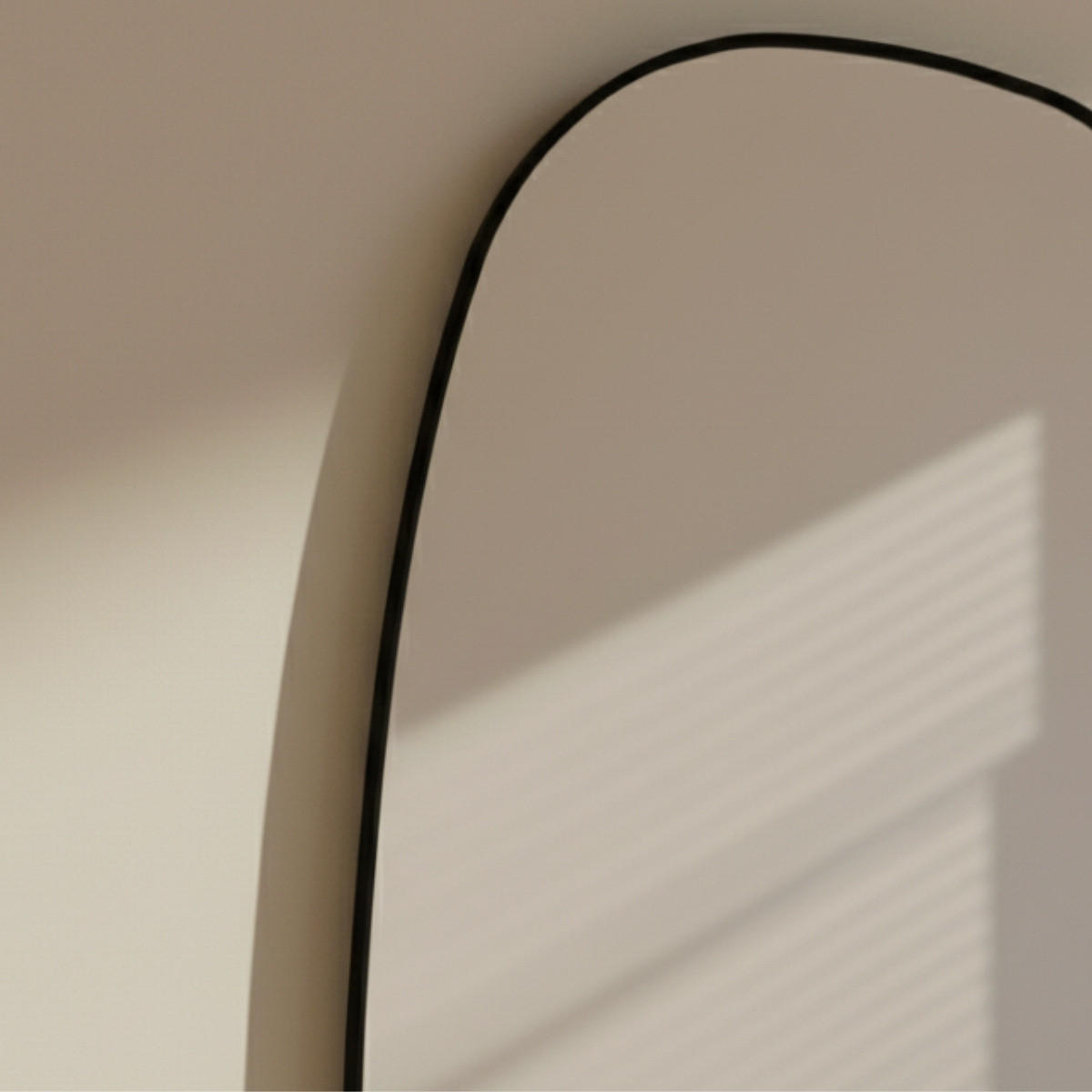 WANDSPIEGEL Ovyn 60/32 cm - Schwarz, Glas (32/60/0.4cm) - EDAXO