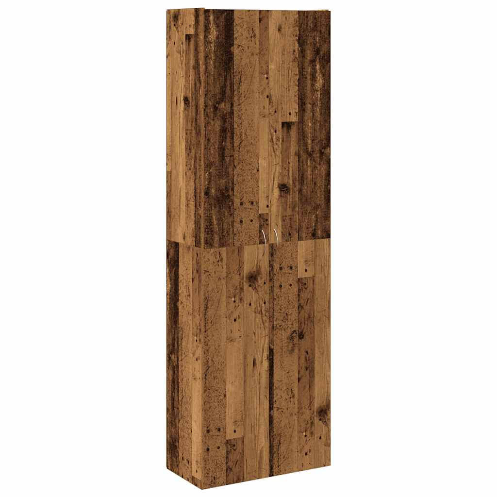 HIGHBOARD Altholz-Optik 60/32/190 Cm Holzwerkstoff - Braun, Holzwerkstoff (32/190/60cm) - vidaXL