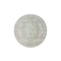 VINTAGE-TEPPICH Sia ø 120 cm rund - Taupe, Kunststoff (120/120cm) - benuta