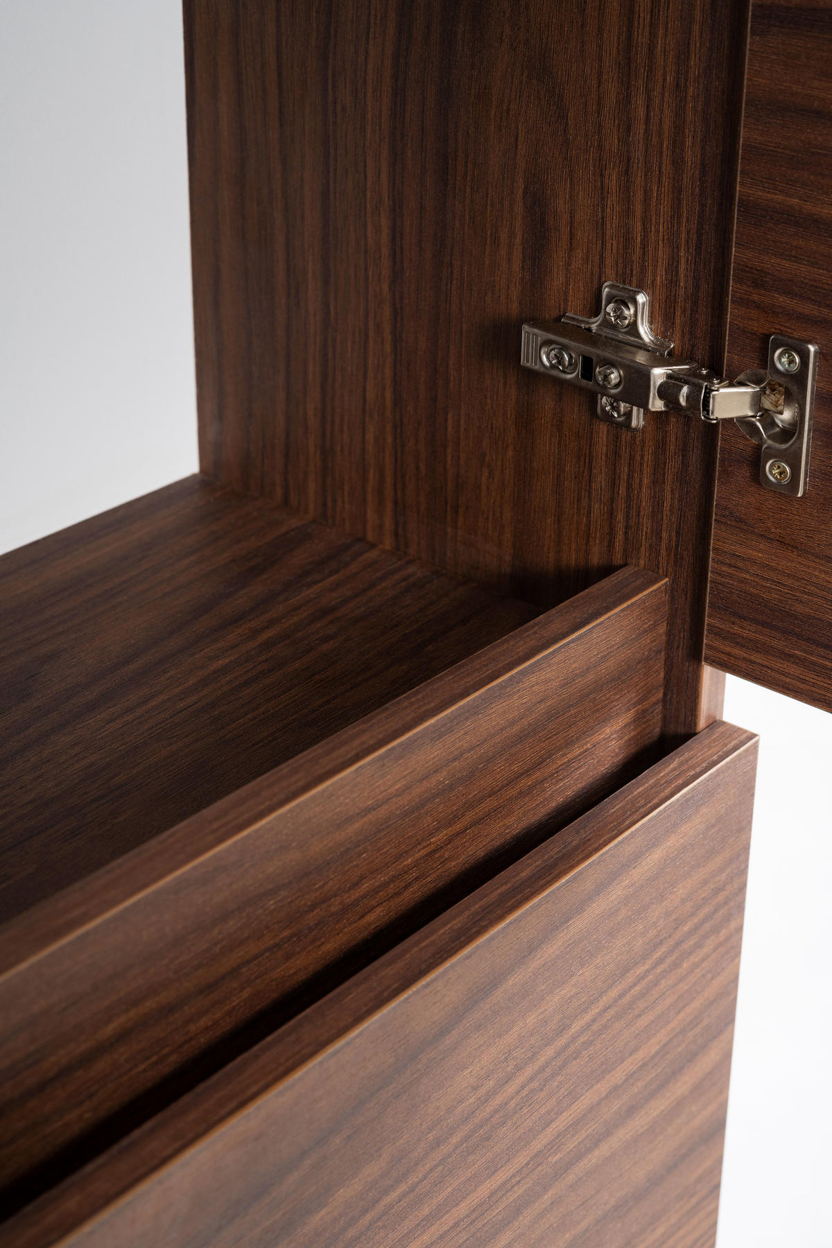 BADEZIMMERSÄULE, Farbe: Eiche-Nussbaum, 136 x 27 x 35 cm - Eichefarben, Holzwerkstoff (35/136/27cm) - 3XE LIVING