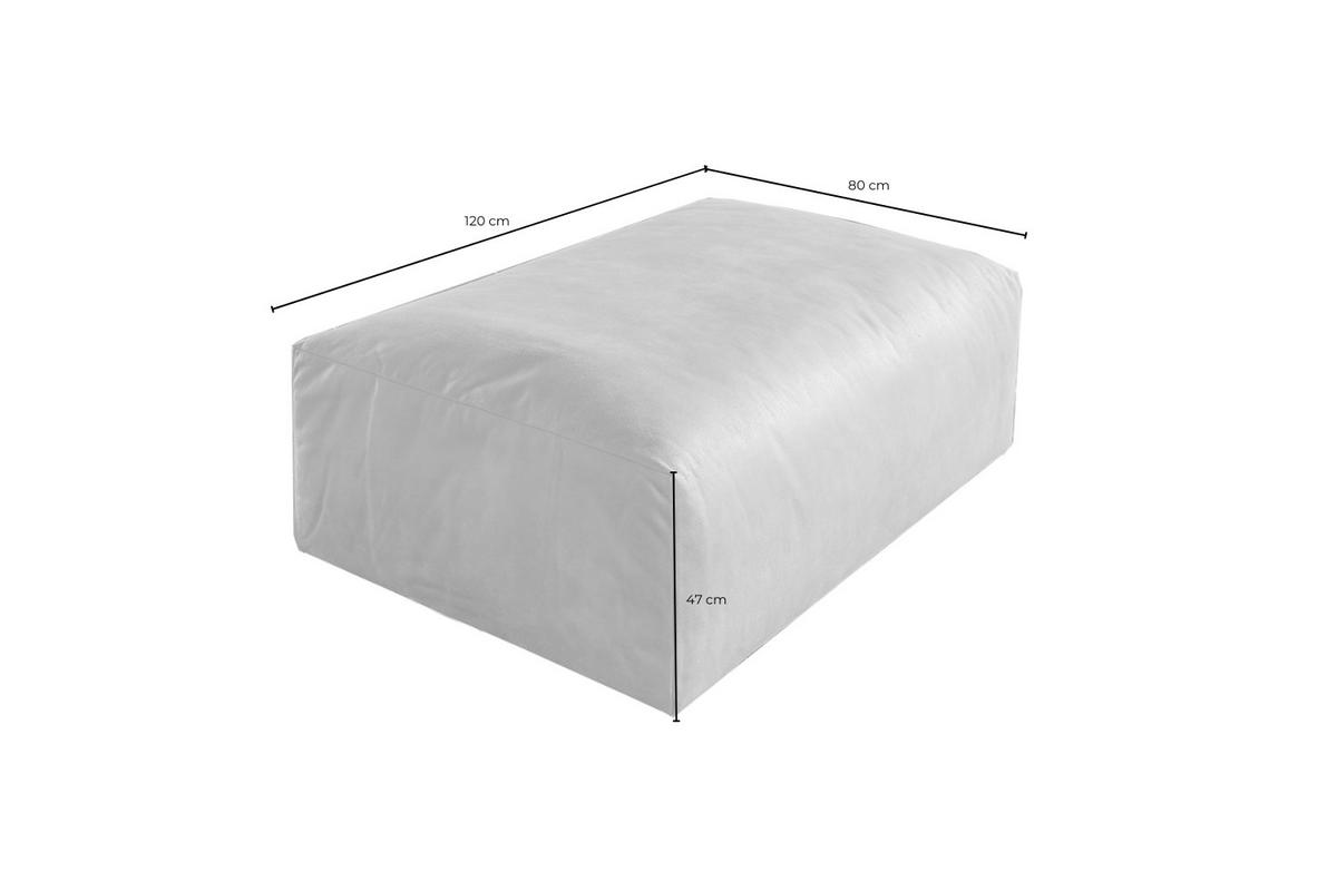 HOCKER MIA Braun Lederfaserstoff - Schwarz/Braun, Leder/Kunststoff (117/47/84cm) - KAWOLA