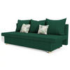 SCHLAFSOFA ANTA, Sofa mit Schlaffunktion und Bettkasten, Farbe: Grün, Veloursstoff - Grün, Textil (194/68/75cm) - Sepro Meble