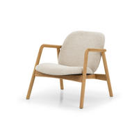 SESSEL Theo, Natur Massiveiche - Beige, Holz (76/78/77cm) - WOODEK
