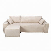 ECKSOFA mit Schlaffunktion/ ELISE, 4 Plätze - Beige - Beige, Textil (144/248cm) - Weber Industries