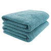 SAUNATUCH, 2er-Set, 70x200 cm, 100% Baumwolle, Blau - Petrol, Textil (70/200cm) - Zollner