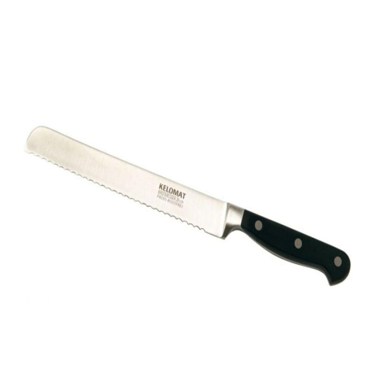 Kelomat Brotmesser Schwarz 20 cm