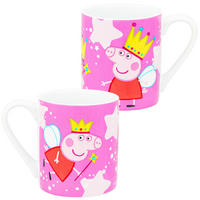 BECHER Peppa Wutz Feenkönigin Rosa 320 ml - Rosa, Keramik (0.32L) - United Labels