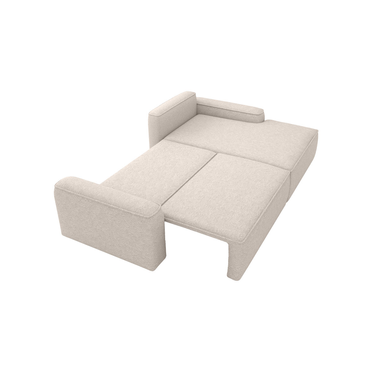 ECKSOFA OTATTI mit Schlaffunktion, Beige - Beige, Textil (245/160cm) - Fedve