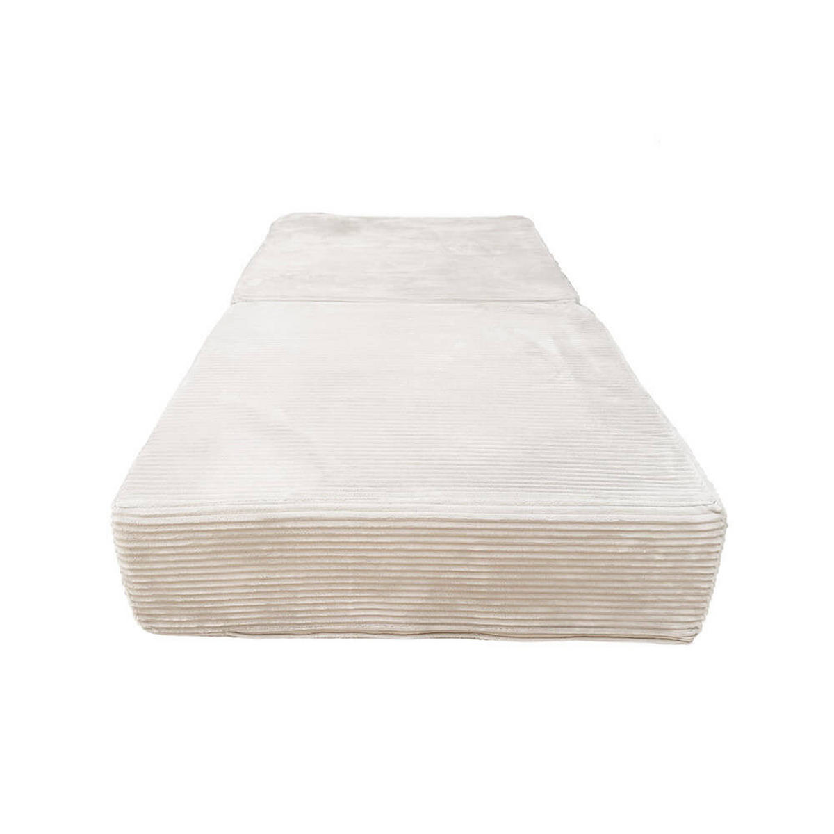 SPIELSOFA LIV - Cord Beige, Große Matratze - Beige, Kunststoff/Textil (140/15/70cm) - Home Deluxe