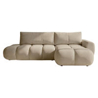 ECKSOFA Mitto O, Seite: Rechts - Hellbraun/Schwarz, Holz/Kunststoff (285/172cm) - MIRJAN24