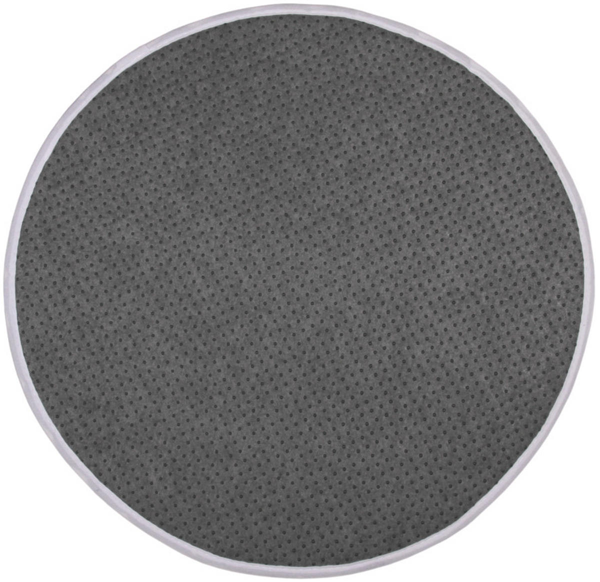 BADTEPPICH rund Golden Leaves Ø 80 cm - Schwarz, Textil (80/80cm) - Sanilo