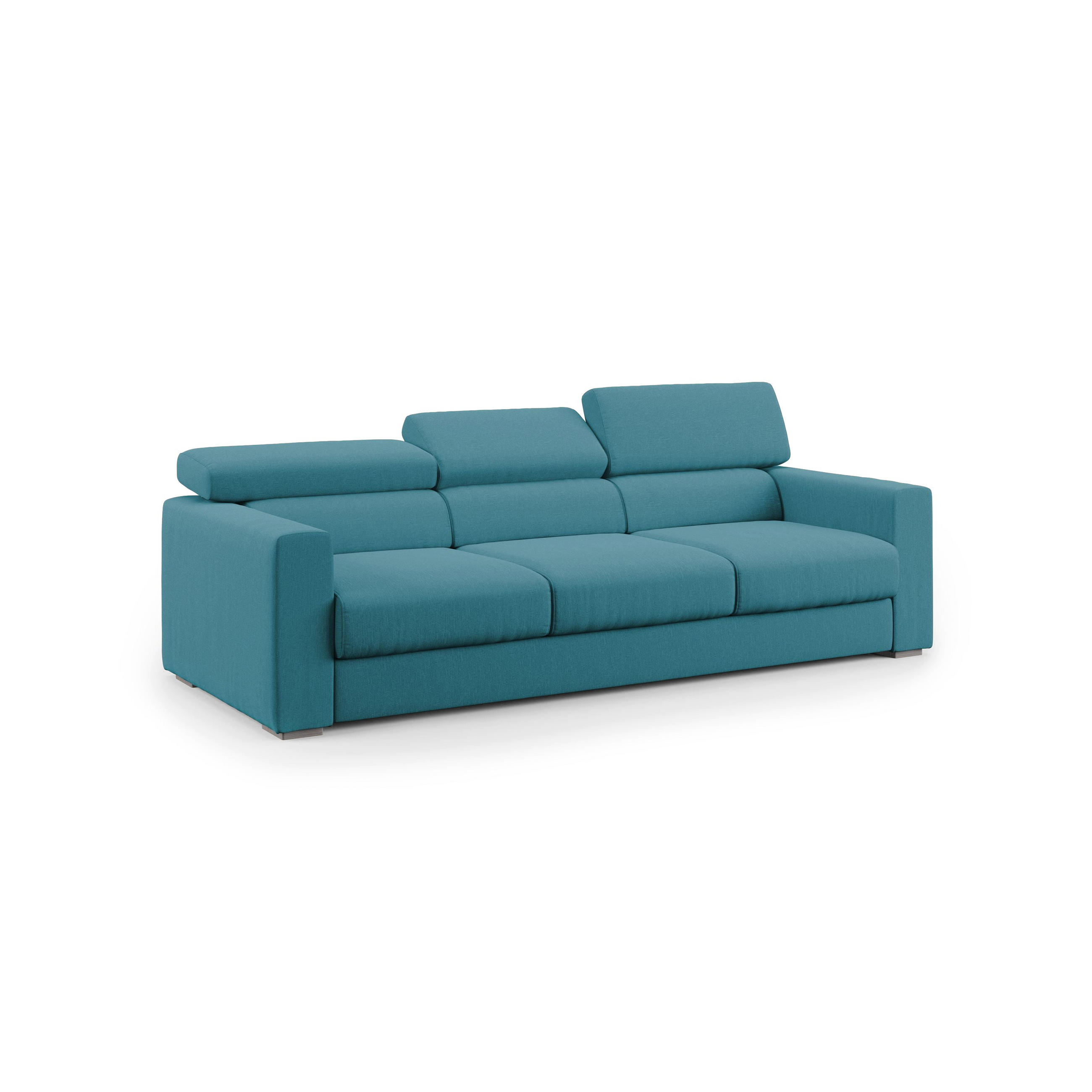LINEARSOFA Dylan - Hellblau, Textil (240/74/100cm) - Divani.store