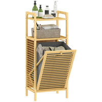 BADEZIMMERSCHRANK DE-17340 Natur - Naturfarben, Naturmaterialien (30/95/40cm) - ComfortXL