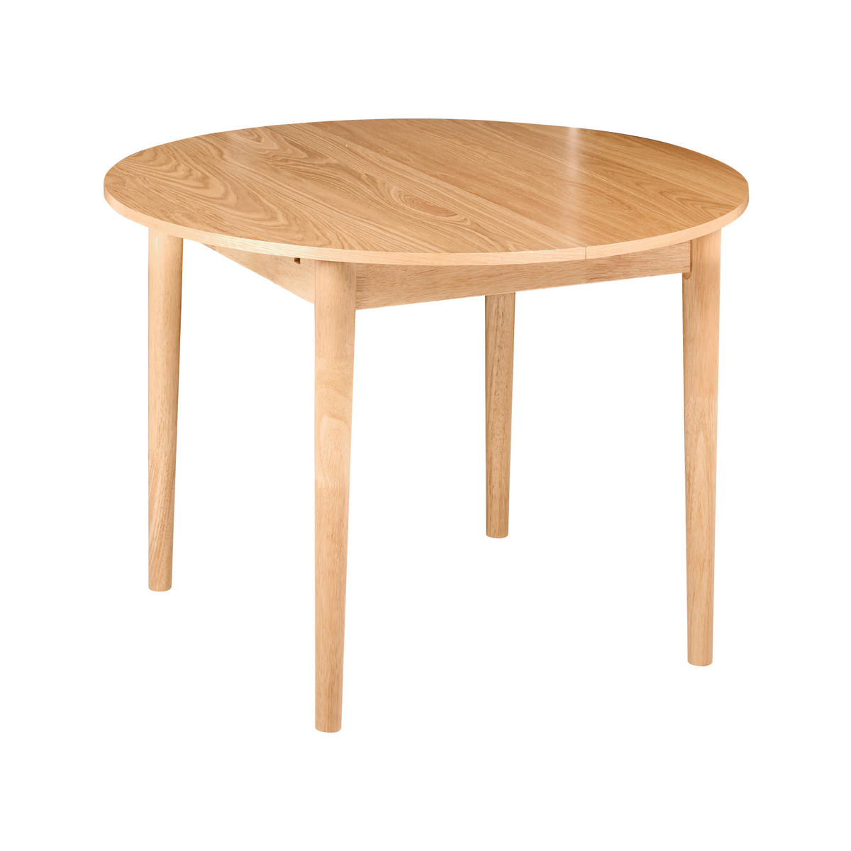 JÍDELNÍ STŮL vysunovací Světlý Dub 107-137/107 cm Echo - světle hnědá, kompozitní dřevo (107/107/76cm) - Beliani