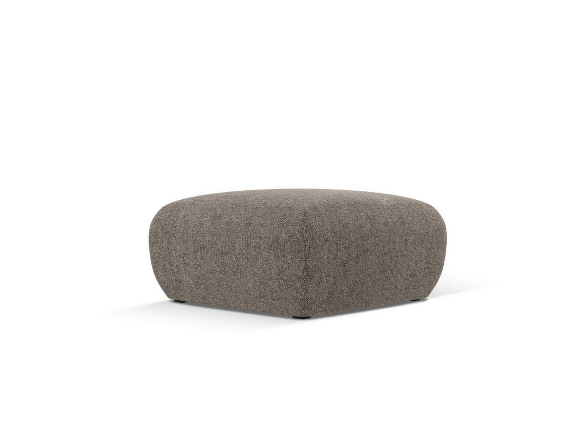 POUF Molino aus Chenille-Stoff grau - Grau, Textil (75/36/75cm) - Micadoni