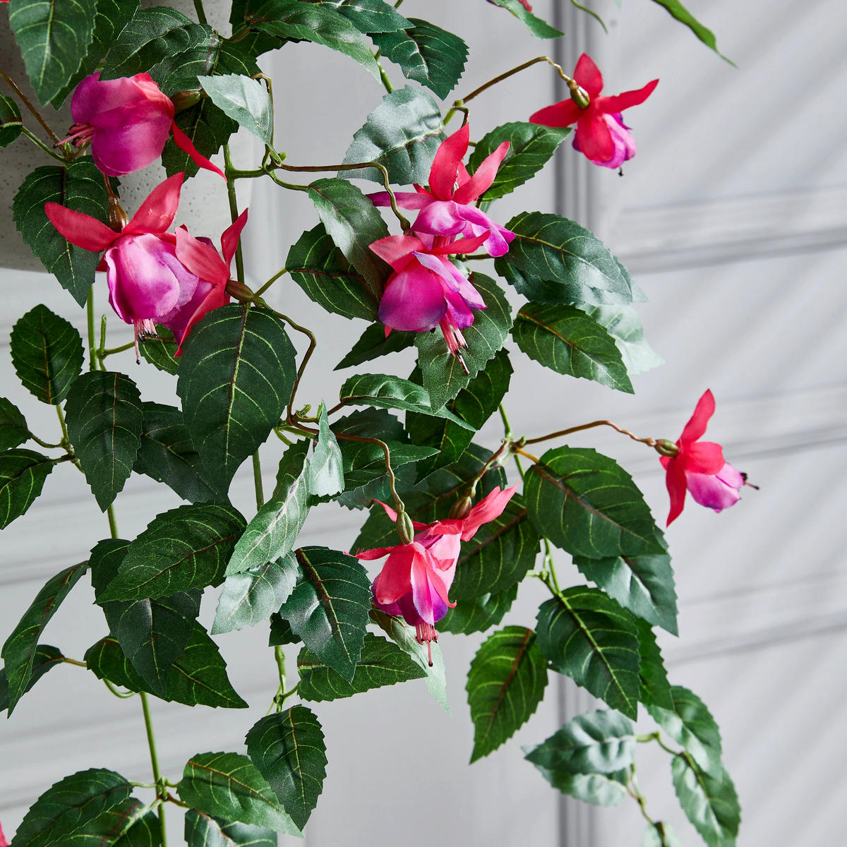 KUNSTPFLANZE Künstlicher Hänge-Fuchsie – Ignatia 80 cm - Grün, Kunststoff (80cm) - aplanta