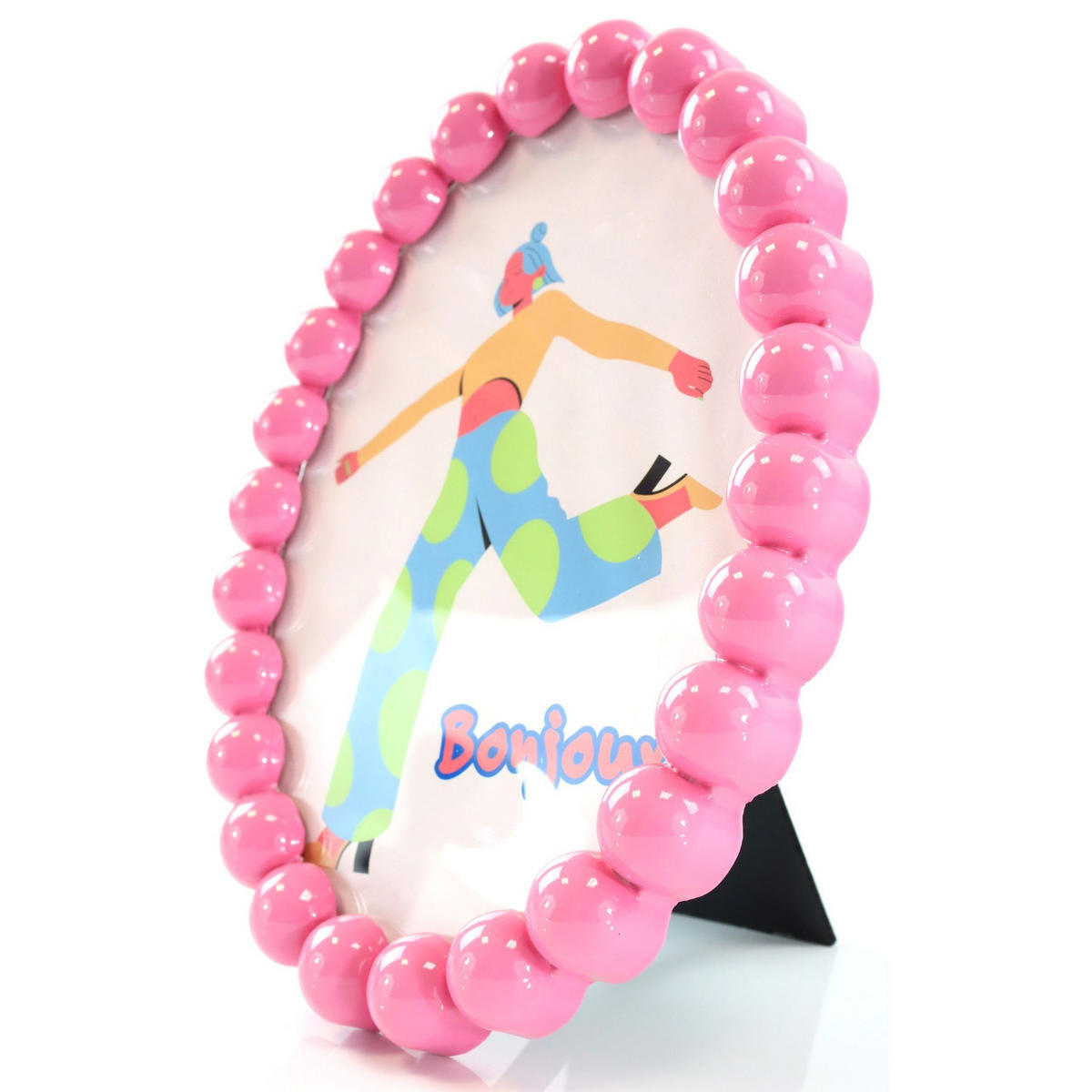 DEKOOBJEKT Bonjour 16/21/2 cm - Rosa, Glas (16/2/21cm) - FURNARO