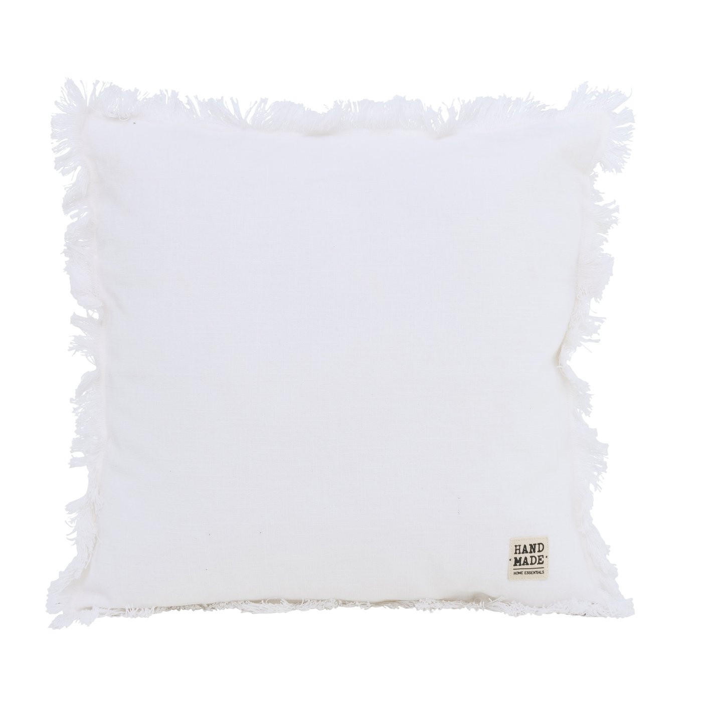 DEKOKISSEN aus Baumwolle Lenea 45/45/4 cm - Weiß, Naturmaterialen (45/45cm) - Boltze Home