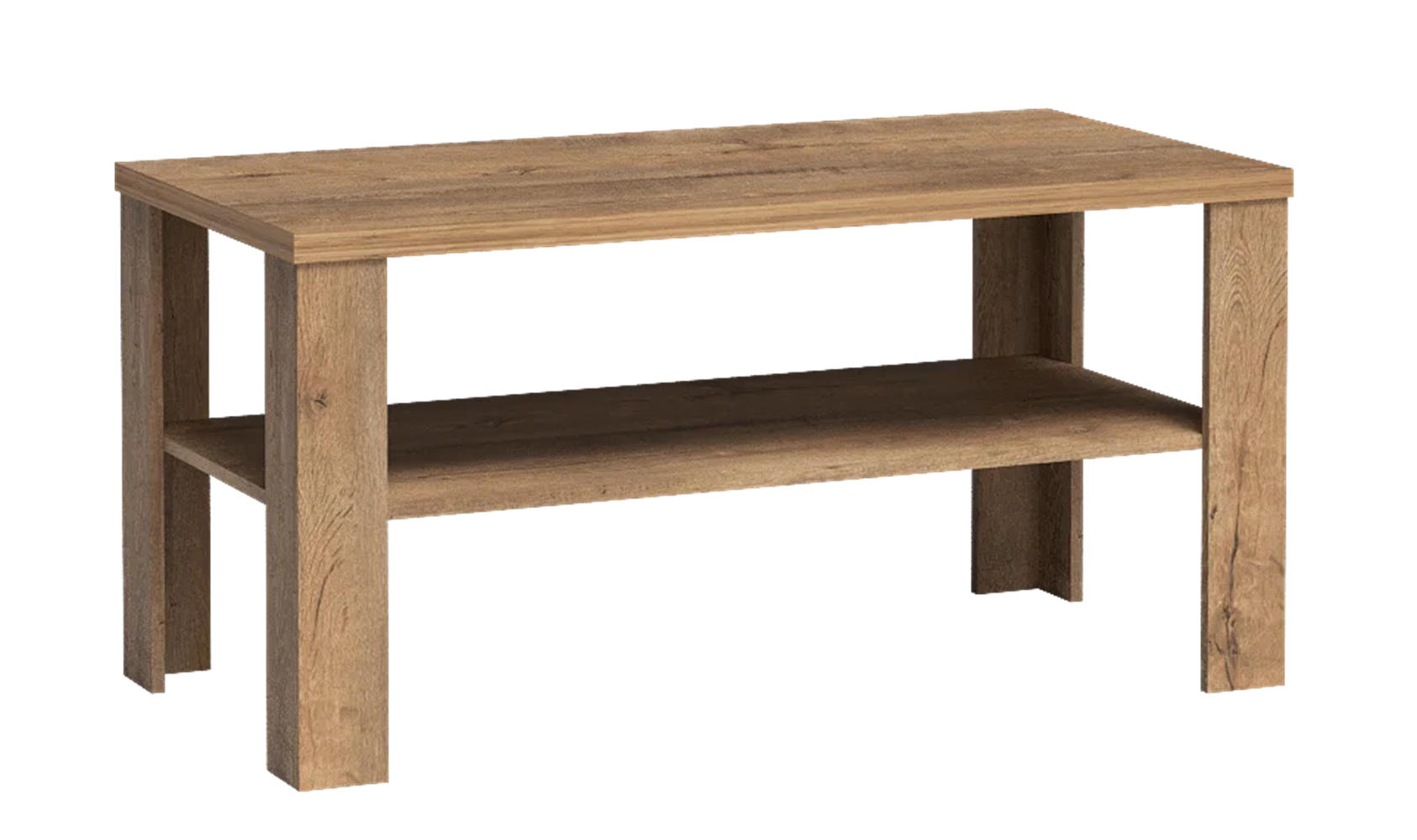 Meblini Couchtisch Dunkelbraun 120x59x60 cm