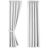 VORHANG 2ER SET NEWYORK HxB 245x140 cm Weiß - Weiß, Textil (140/245cm) - Gardinenbox