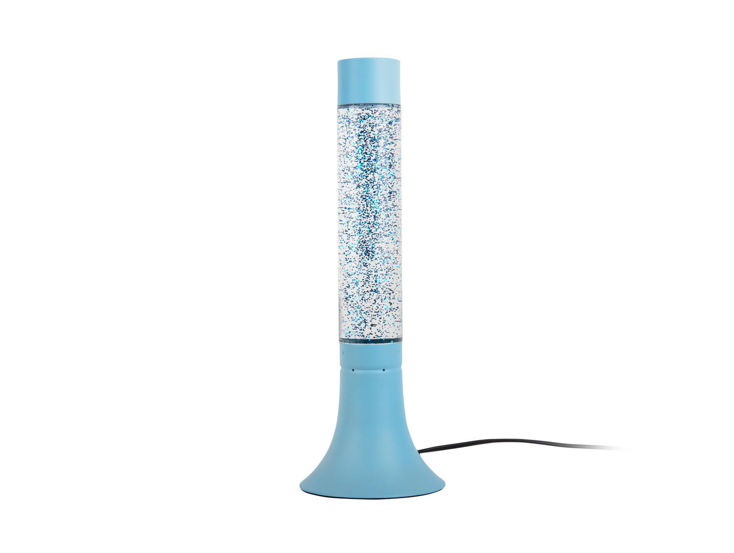 TISCHLAMPE Astro Glitter 13/13/37 cm - Blau, Glas (13/13/37cm) - Leitmotiv
