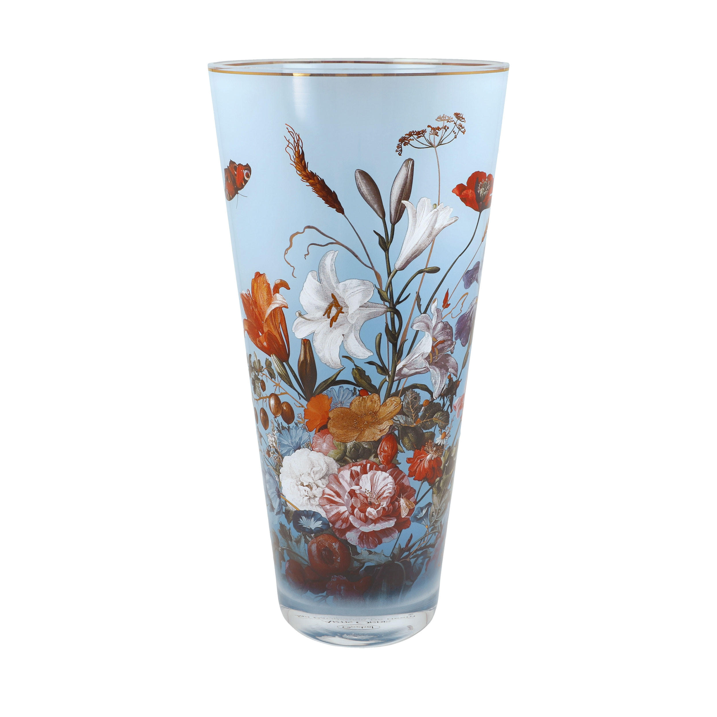 VASE De Heem - Sommerblumen, Glas, Bunt, 30 cm - Multicolor, Glas (30cm) - Goebel