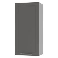 KÜCHENHÄNGESCHRANK Kvantum W4/45 Graphit Matt / Grau Matt 45 / 32,5 / 96cm - Graphitfarben/Grau, Holz/Holzwerkstoff (45/96/32.5cm) - Feldmann-Wohnen