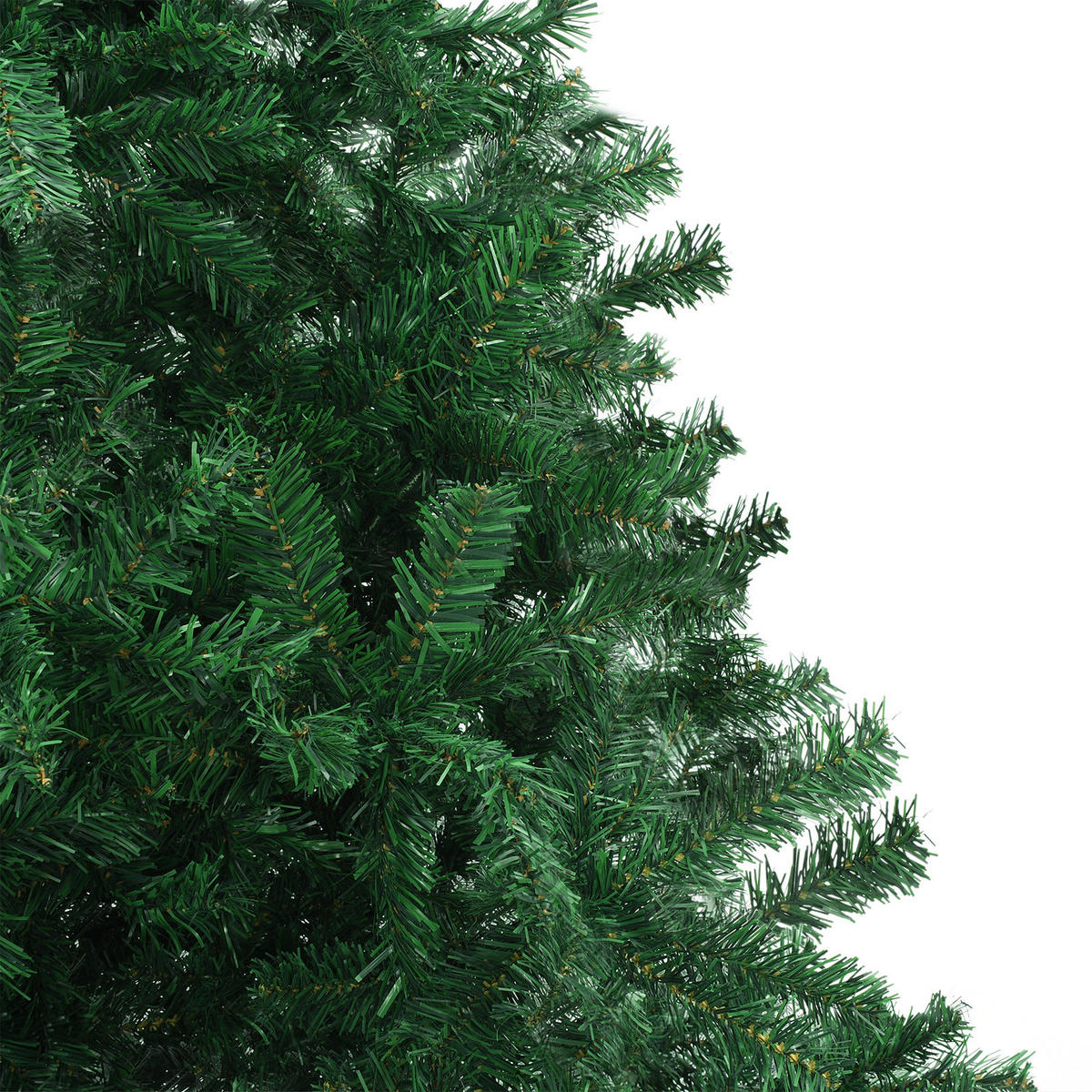WEIHNACHTSBAUM Künstlicher 155/155/300 cm Grün PVC - Goldfarben/Grün, Kunststoff (300cm) - vidaXL