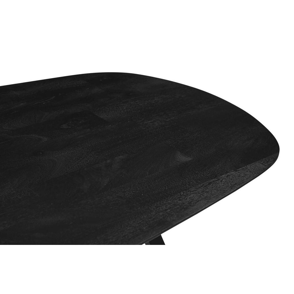 Thumbnail - Giga Meubel Esstisch, Schwarz, Holz, Bootsförmig, 100x77x220 cm, Esszimmer, Tische, Esstische