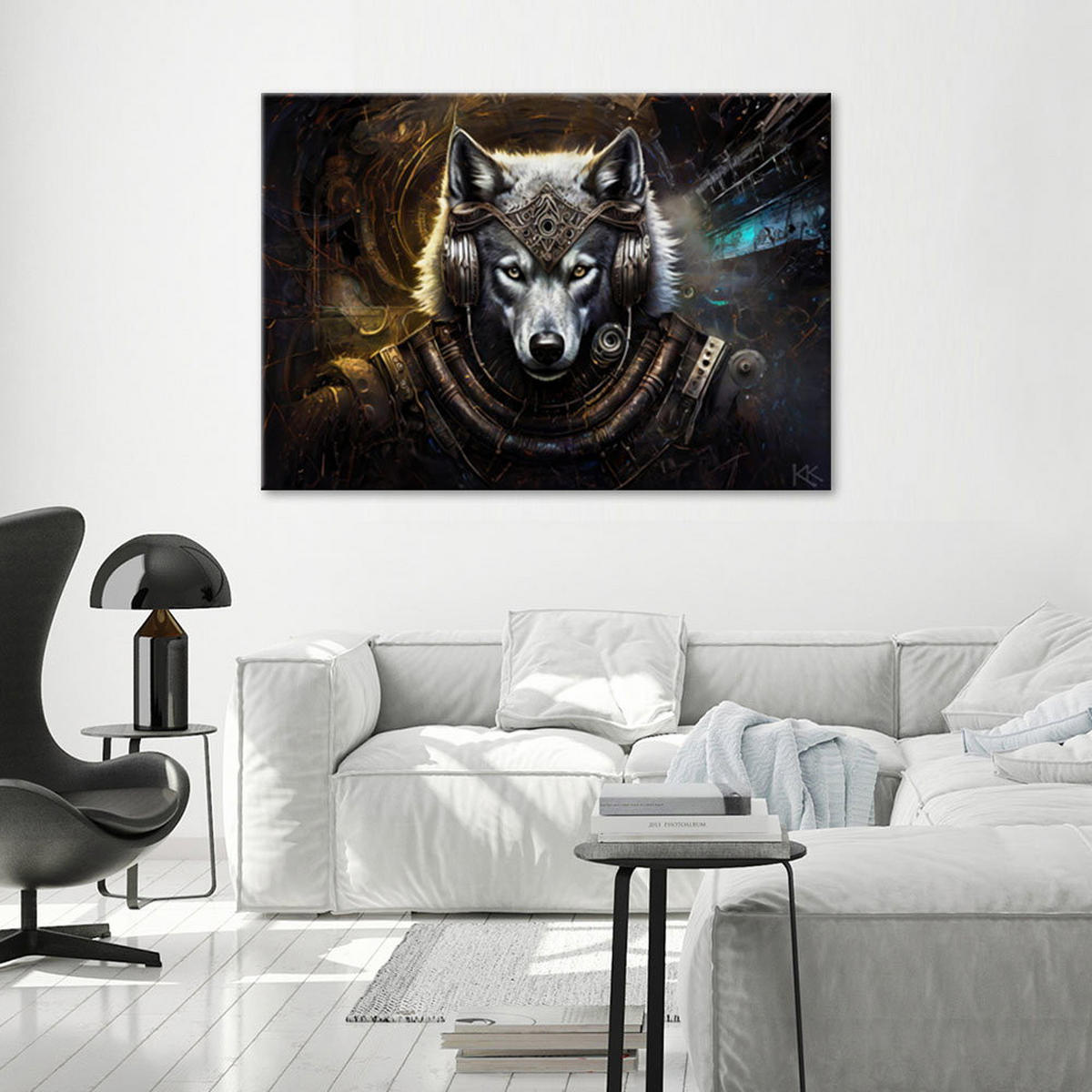 KUNSTDRUCK Grau 120/80 cm - Grau, Textil (120/80cm) - KUNSTLOFT