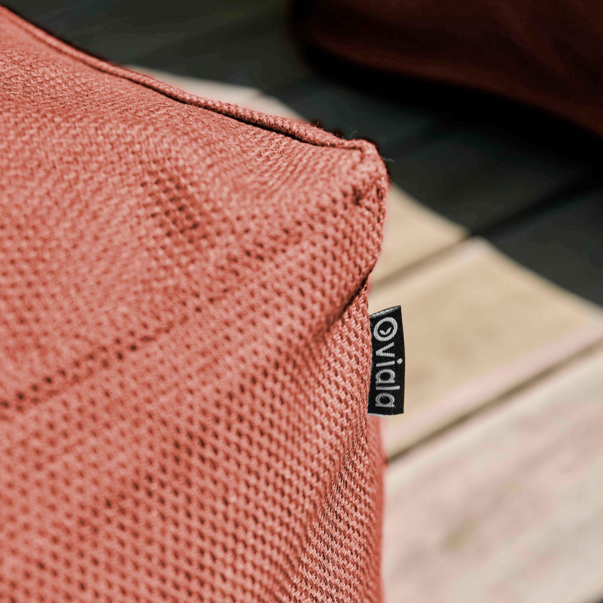 GARTENSOFA mit 5 Sitzplätzen, Terrakotta - Braun, Textil - Oviala