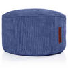 SITZSACK-HOCKER Pouf "Cord" 45x25cm - Dunkelblau, Textil (45/25/45cm) - Green Bean
