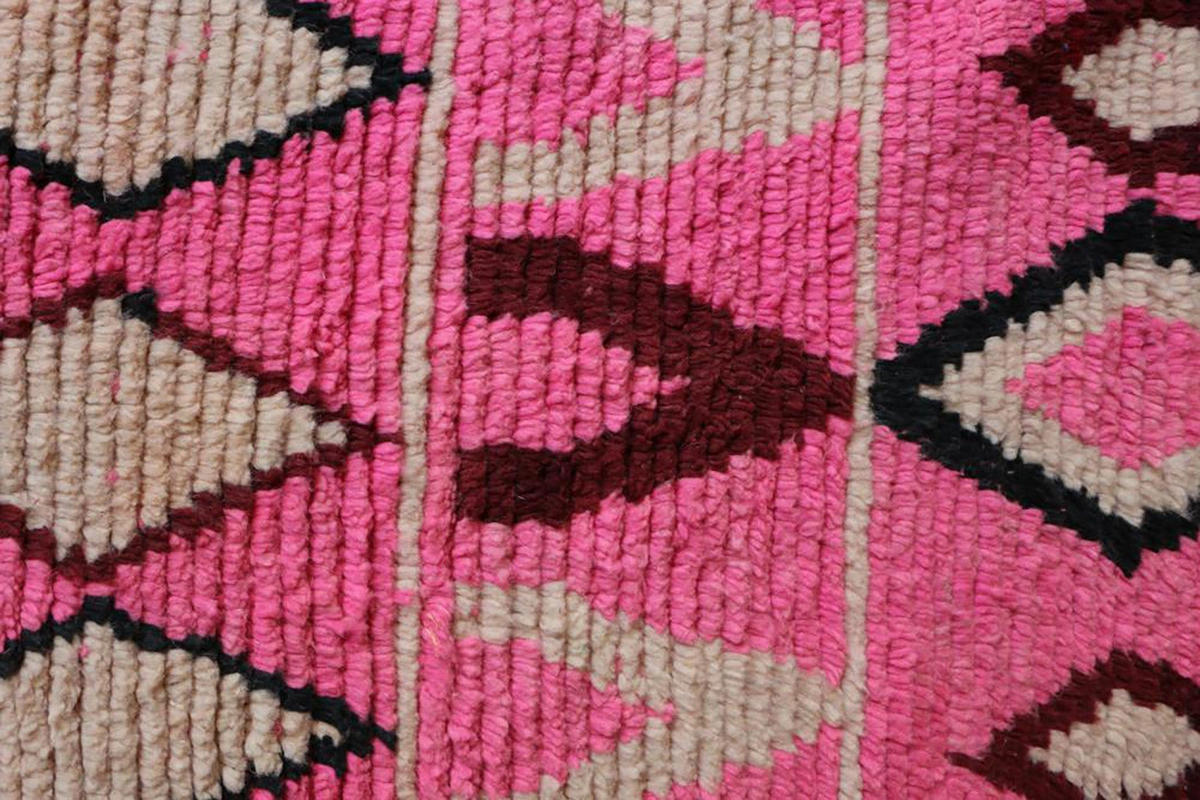 BERBERTEPPICH Teppichläufer aus Wolle Boujaad 200x 300 cm - Pink, Naturmaterialien (200/300cm) - AFK Living