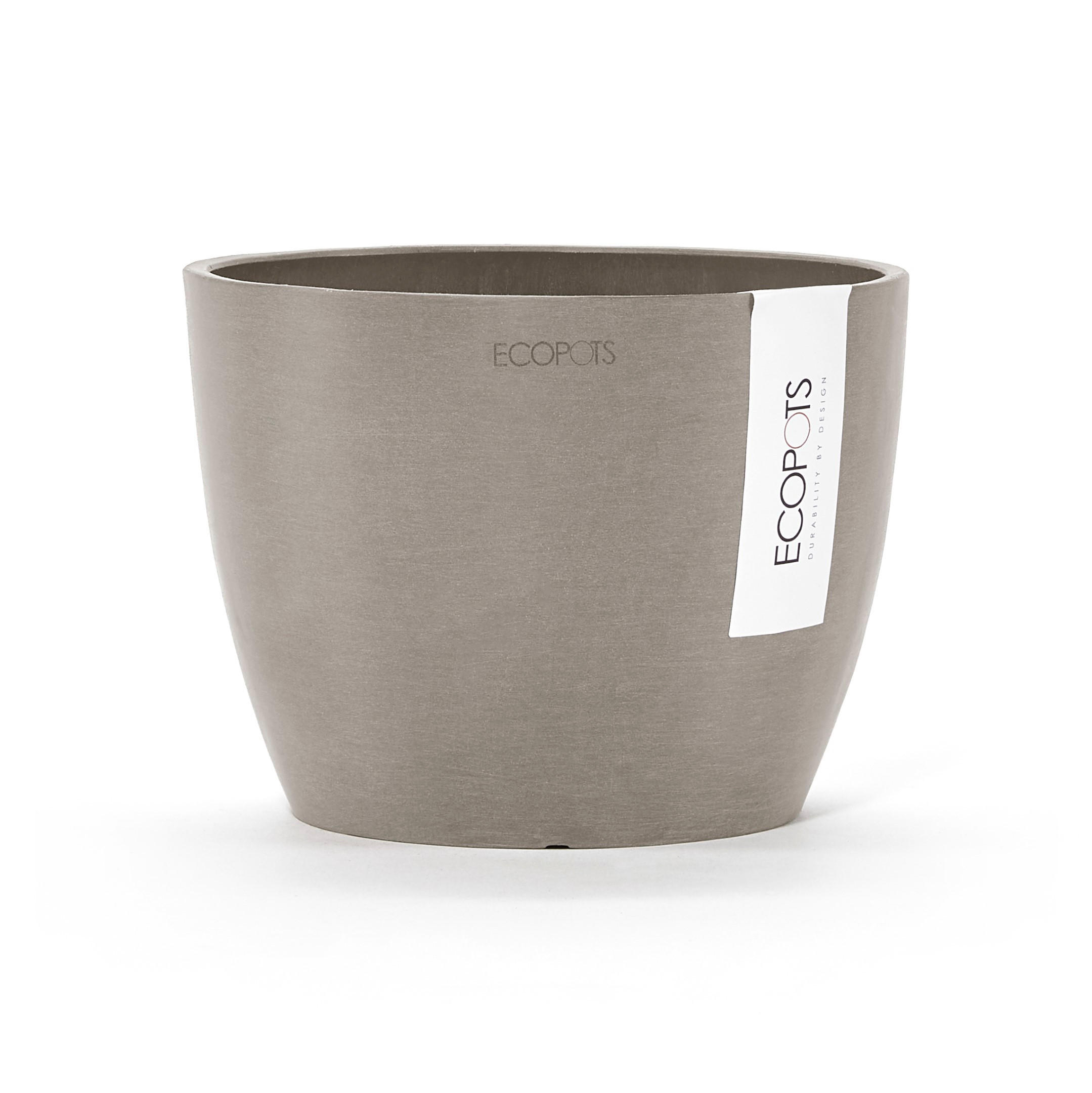 Ecopots Blumentopf Taupe 12 cm