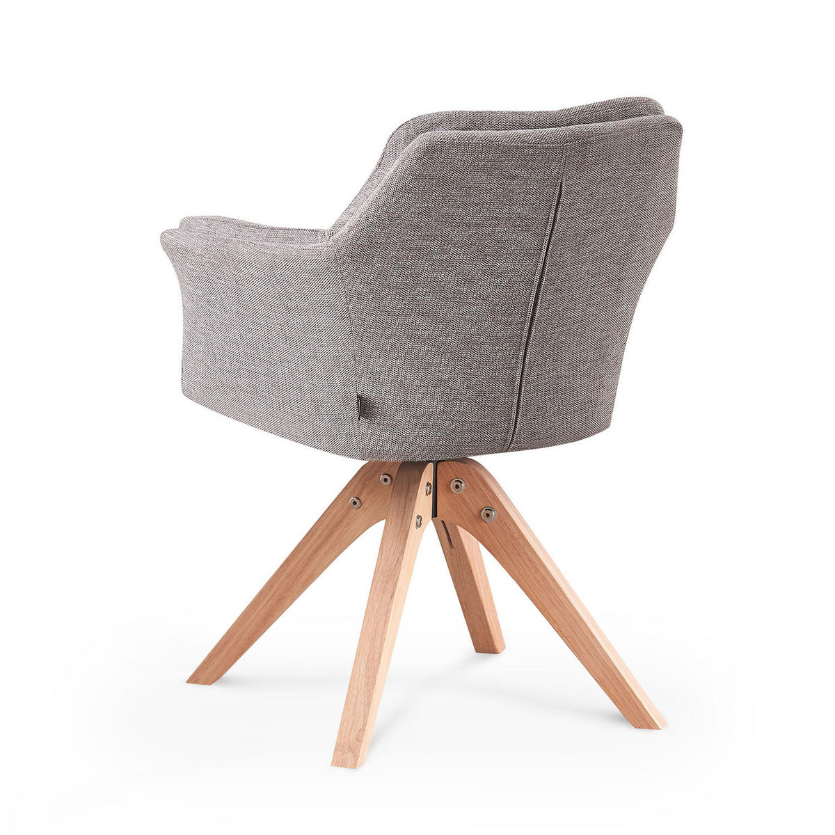 ARMLEHNSTUHL DAISY Grau - Grau, Holz/Textil (63/83/64cm) - B&D Home