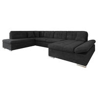 ECKSOFA Bergen, Seite: Rechts - Anthrazit/Silberfarben, Holz/Textil (345/76/205cm) - MIRJAN24