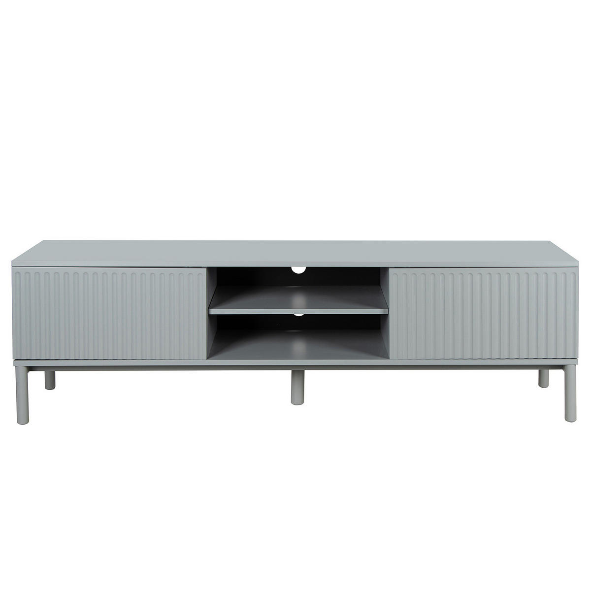 TV-LOWBOARD - Hellgrau, Holz/Holzwerkstoff (180/55/40cm) - home24
