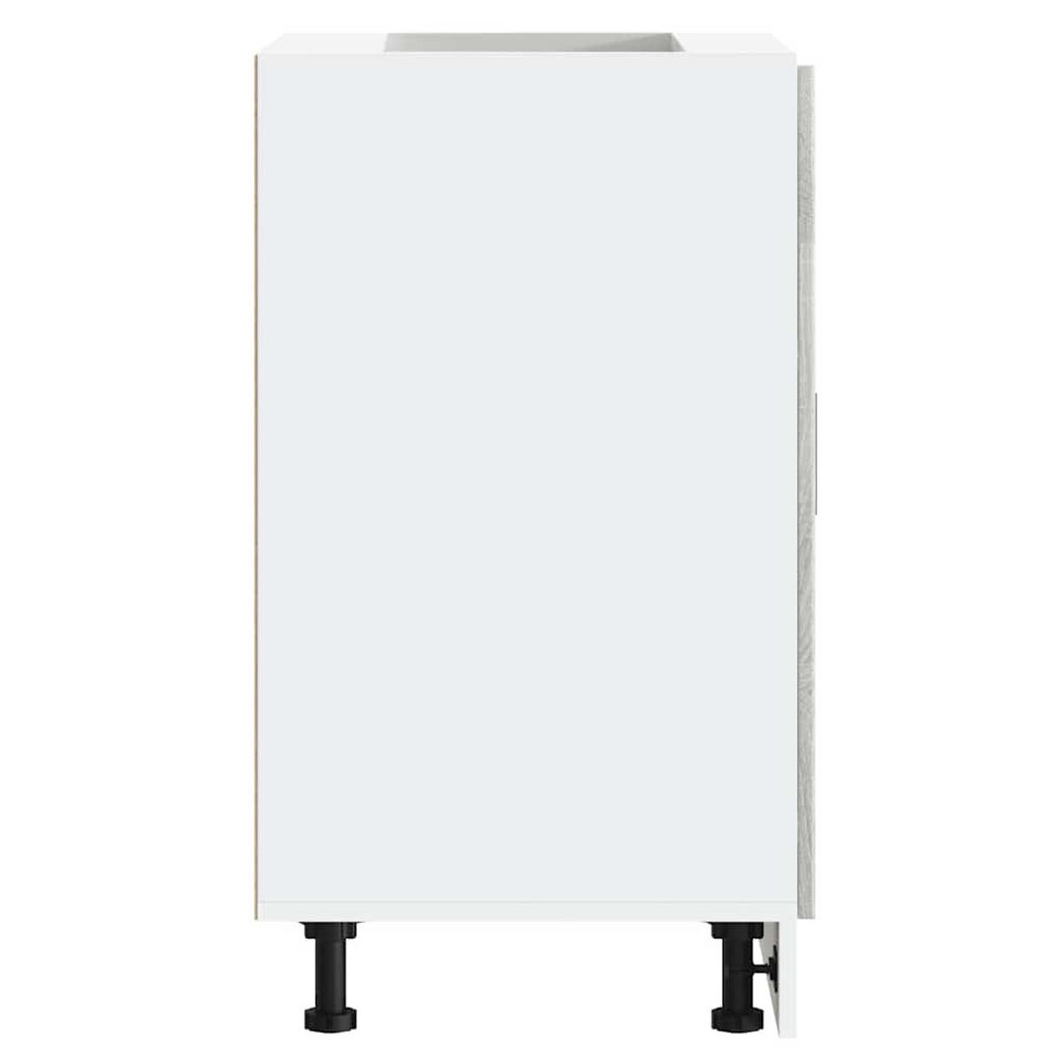 KÜCHENUNTERSCHRANK Theo Grau Sonoma 60x46x81,5 cm - Grau, Holz (60/81.5/46cm) - DELUKE