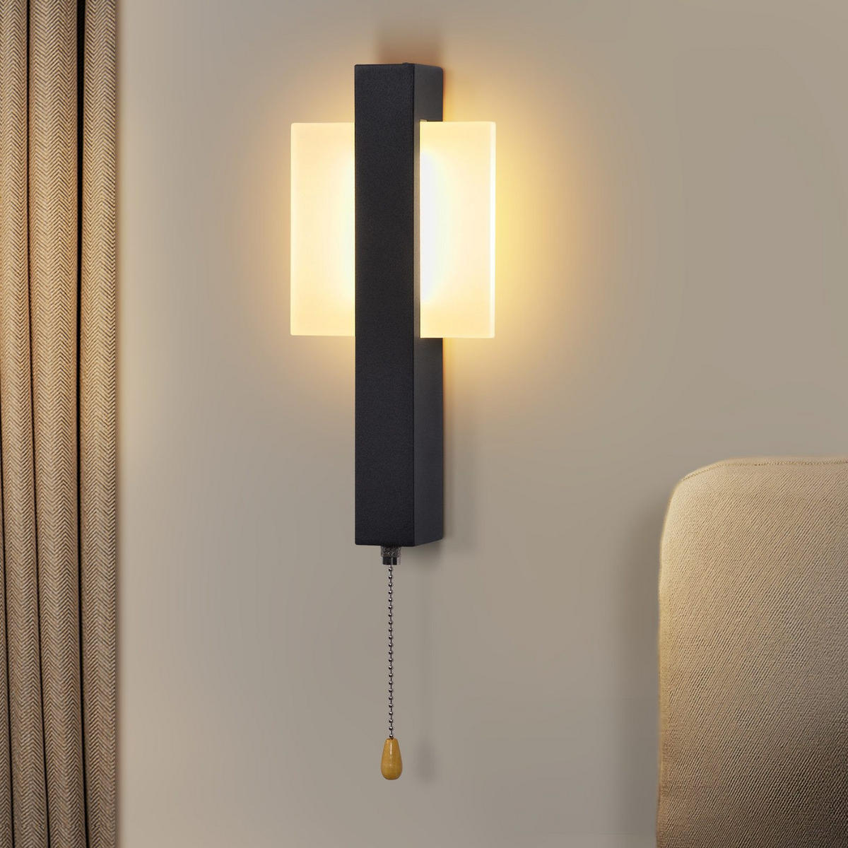 LED STŮLKOVÉ SVÍTILKO BUCKLEY III 28/12/5 cm - černá, kov (12/5/28cm) - Nettlife