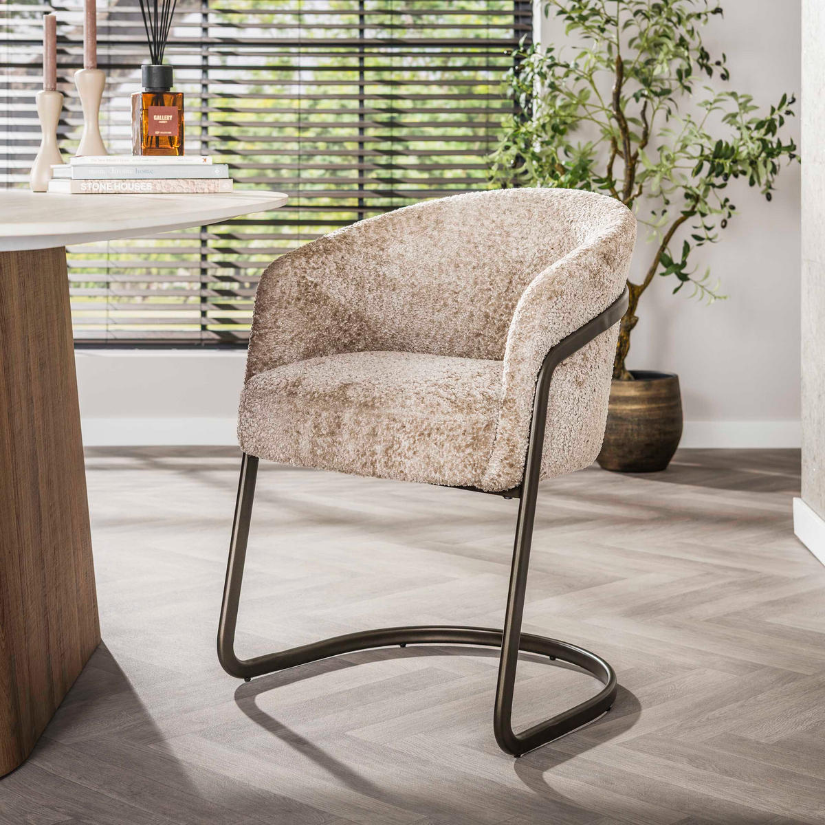 ESSZIMMERST√ÚHLE Beige 58/59/79 cm - Beige, Textil (59/79/58cm) - Hoyz Collection