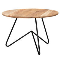 KAFFEETISCH rund KINGA Akazie - Akaziefarben, Holz (60/60/39.5cm) - tinkaro
