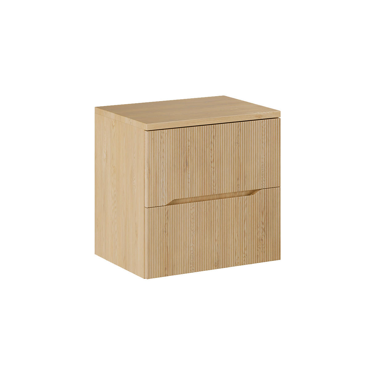 WASCHTISCHUNTERSCHRANK 60.6cm Isaline Helle Eiche - Braun, Holzwerkstoff (60.6/59/46cm) - Petits-meubles