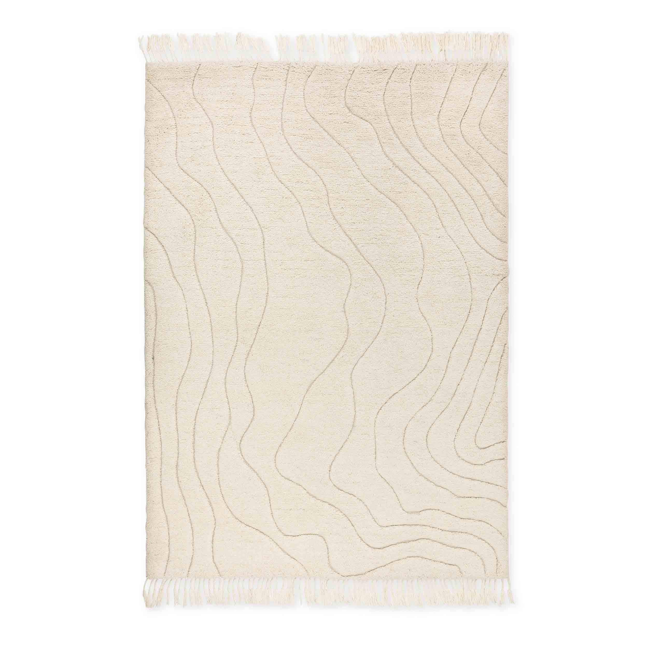 KOBEREC s vysokým vlasom LIORA - krémová, textil (160/230cm) - Schöner Wohnen